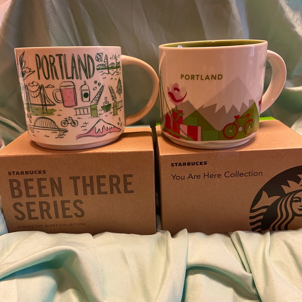 Set of Portland Starbucks Mugs